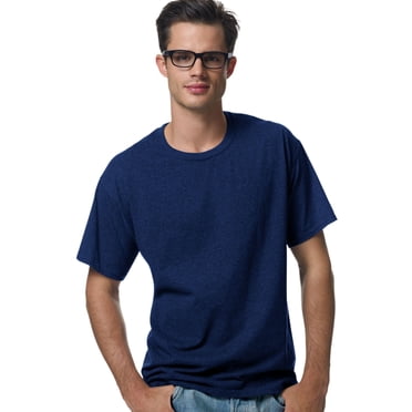 Hanes ComfortBlend EcoSmart Men`s Crewneck T-Shirt, XXL, Navy