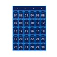 thumbnail image 2 of Classroom Pocket Chart Numbered Hanging Organizer for Home Cabinet Dormitory Blue 30 Pockets, 2 of 9