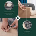 thumbnail image 5 of CHUN YI Housse de Canapé Extensible en Spandex à Carreaux Housse de Coussins de Dossier Séparé, 5 of 5