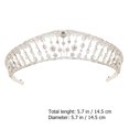 thumbnail image 2 of Shisuyan Couronne en Strass pour Mariée 1Pcs 5.7x1.4in, 2 of 8