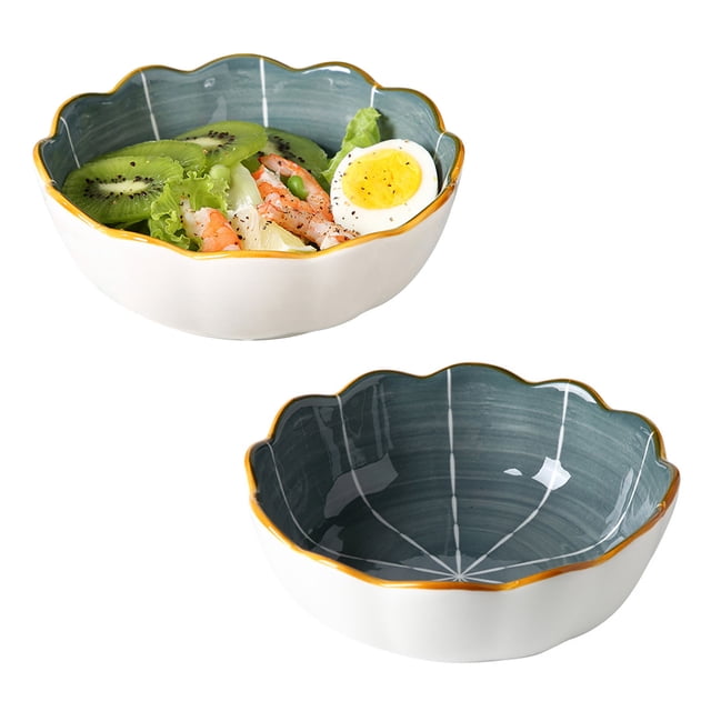 Qeeadeea Small Round Baking Dish Set Of 2, Colorful Ceramic Pie Pan, Round Pie Dish, Morandi Color Tableware-dark grey-15x15x5cm, 500ml