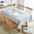 thumbnail image 4 of Fall Sunflower Vinyl Tablecloth Rectangle Plastic PVC Oilcloth Tablecloths Wipeable Table Cloth Cover for Foot Folding Tables Kitchen Dining Room Table Crafting x, 4 of 7