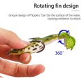 thumbnail image 2 of Double Propellers Frogs Soft Bait High Simulation Soft Silicone Fishing Lures Prop Frog Lures for Bass Realistic Design Floating Weedless Baits Kit for Freshwater Saltwater Fishing Lure, 2 of 9