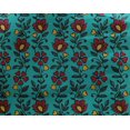 thumbnail image 4 of oneOone Georgette Viscose Fabric Leaves & Floral Block Printed Fabric 1 Yard 42 Inch Wide, 4 of 4