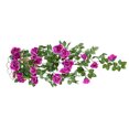 thumbnail image 4 of ziyahi Artificial Rose Garland Simulation Flower Vine Floral Decor Wall Hanging Plastic artificial Flower Rattan, Purple, 4 of 7