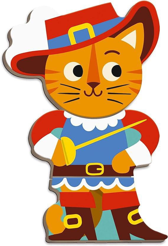 Janod • Fairytales Magneti’Book • 3 to 8 Years • Educational Magnetic Games Toy for Kids Toddler Children • J02588
