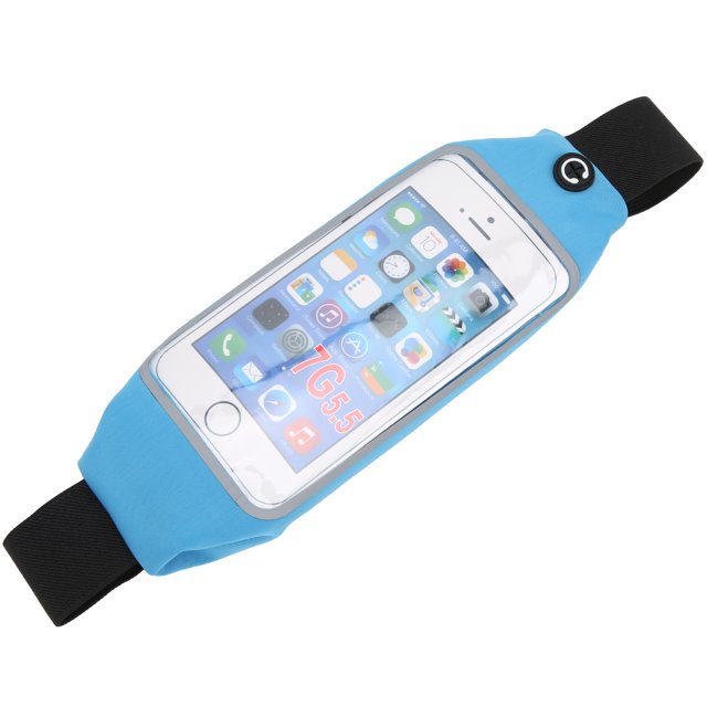 Tbest Sport Mobile Phone Waist Bag, Phone Touch Screen Waist Bag Reflective Strip Design For Home For Outdoors