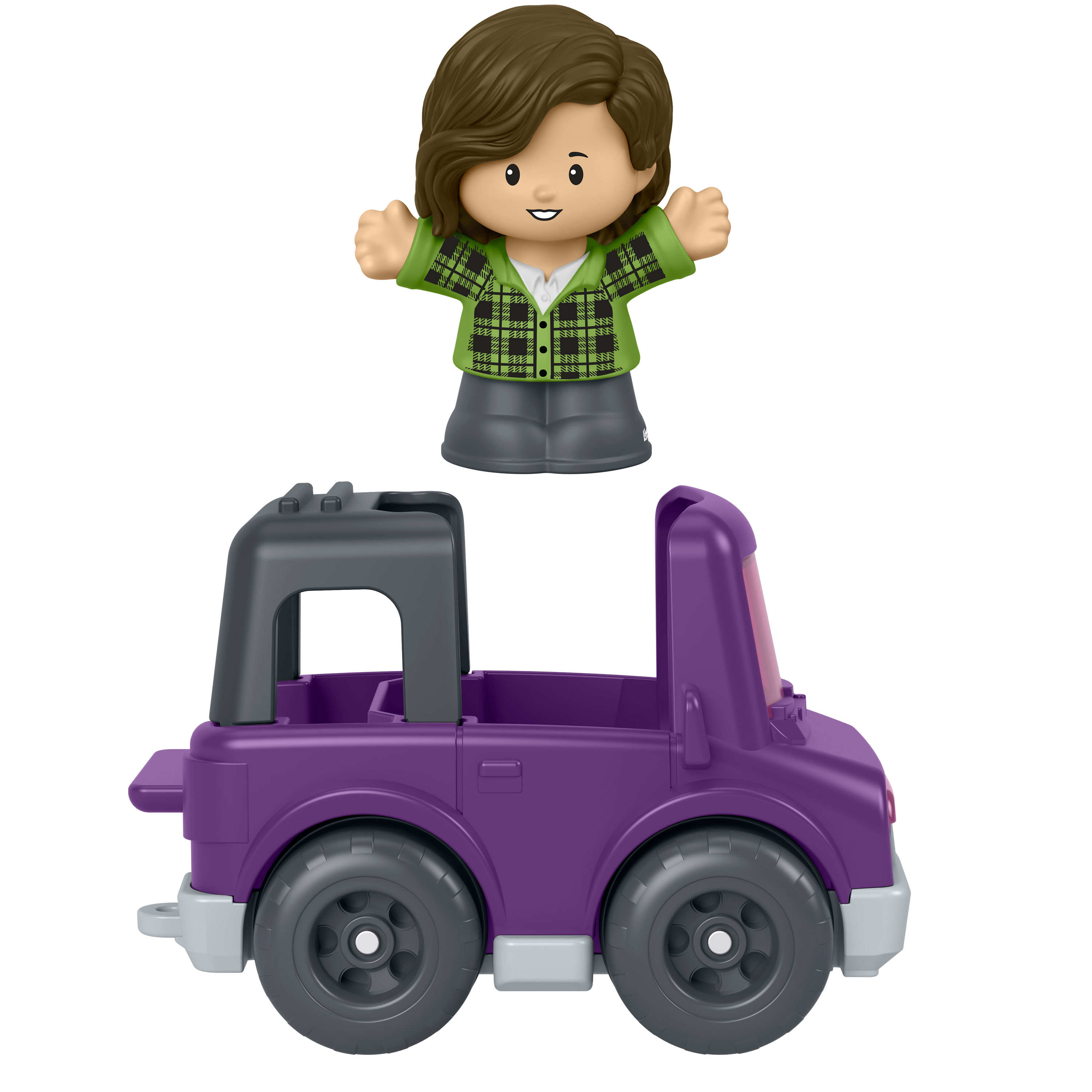 Fisher-Price Little People coffret VUS mauve jouet et figurine pour tout-petits, 2 pièces