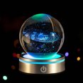thumbnail image 2 of Binwennn Christmas Lamp Shade Decorations Star Lights for Ceiling of Car Night Light 3D Solar System Planets Night Light Glass Lamp Night Scene Astronomy LED Lamp Astronomy Model For, 2 of 4
