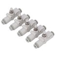 thumbnail image 3 of Pneumatic Throttling Valve, No Leakage Pipe Throttle Valve High Pressure Resistant 5PCS Standard Size PVC With Locking Nut For 4mm OD Hose, 3 of 8