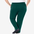 thumbnail image 3 of CHOK Plus Size 7-Day Knit Straight Leg Pant Stretch Elastic Waist Petite & Tall - 3X  Navy, 3 of 6