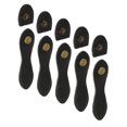 thumbnail image 1 of jifeng 5 Sets Black Leather Buckle Purse Hasp Notebook Buttons for DIY Purse Making, 1 of 9