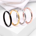 thumbnail image 2 of Couple Ring Versatile Delicate Titanium Steel Geometric Finger Ring for Banquet Party Anniversary Engagement, 2 of 10
