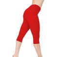 thumbnail image 2 of Innerwin Bottoms Solid Color Ladies Loungewear Summer Skinny Lounge Pants Red L, 2 of 3