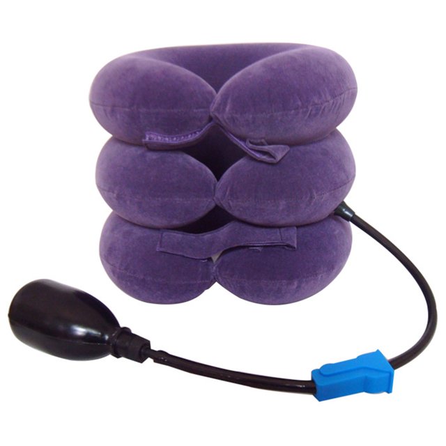 Labymos Oreiller Cervical Gonflable en Forme de U pour la Traction du Cou, Dispositif de Traction Cervicale, Décompression du Cou et Soutien