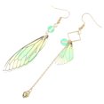 thumbnail image 3 of KAKOWELY Boucles d'Oreilles Papillons 1 Paire Boucles d'Oreilles Ailes de Cigale Exquises Boucles d'Oreilles Pendantes Décorations d'Oreilles de Mariée 3.54"X0.51"X0.2", 3 of 4