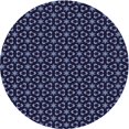 thumbnail image 1 of Ahgly Company Tapis Rond Lavable en Machine Intérieur Transitionnel Bleu Nuit, 7 Pieds Rond, 1 of 7