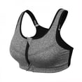 thumbnail image 1 of [Big Save!]Women Zip Front Sports Bras High Impact Support Bra Wirefree Zipper Adjustable Post Surgery Bra, 1 of 6