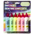 thumbnail image 1 of Tulip Dimensional Fabric Paint Glow in the Dark Pack, Liquid Craft Paint, 6-Pack 1.25 fl oz Bottles for Fabric & DIY Art Projects, 1 of 8