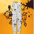 thumbnail image 2 of Wdgfv Combinaison à Colorier Gribouillée pour Filles pour Tout-Petits Enfants Tenue de Jeu Décontractée Printemps Été Automne Pyjama Confortable Tenue Quotidienne Blanc 1-2 Ans, 2 of 4