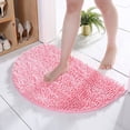 thumbnail image 3 of Carpet - Half Round Bathroom Rug for Comfort Durable Thickened Furry Soft and Machine Washable Bath Mat for Everyday Use, 3 of 7