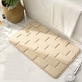 thumbnail image 4 of Dvkptbk Thick Striped Memory Foam Bath Rugs, Soft Absorbent Velvet Bathroom Mats, Non-Slip Bottom , Machine Washable Bathmat, Carpet Rug Room Decoratio for Washing Bathroom Rug Blanket, 4 of 7