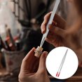 thumbnail image 4 of Shisuyan Pince à Tampons en Acier Inoxydable Pinces Longues avec Embout en Caoutchouc Outil de Collecte, 4 of 8