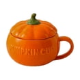 thumbnail image 2 of Chmadoxn Kitchen Storage & Organization, Thanksgiving Day Cute Ceramic Pumpkin Tableware Household Pumpkin Bowl With Lid Microwaveable Halloween Pumpkin Bowl Ceramic Pumpkin Bowl, 2 of 6