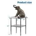 thumbnail image 4 of BeesClover Heavy-Duty Stainless Steel Work & Prep Table, NSF Commercial-Grade Table with Adjustable Lower Shelf for Kitchen, Restaurant, Home, Garage, Hotel, 4 of 6