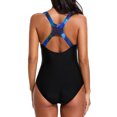 thumbnail image 4 of Charmo Maillot de Bain Athlétique une Pièce pour Femmes Pro à Blocs de Couleur, 4 of 7