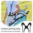 thumbnail image 4 of Sangle de Sac de Golf à Double Épaule Rembourrée Réglable Réutilisable Sac à Dos Sacs de Transport Bretelles Épaisses Confortables Sport Remplaçable Noir, 4 of 6