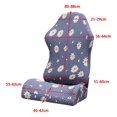 thumbnail image 2 of fastboy Swivel Computer Gaming Chair Cover Stretch Armchair Cover Blue Daisy, 2 of 9