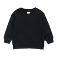 thumbnail image 1 of cfhntfmh Chandail pour Filles Garçons Molleton Confortable Col Rond Manches Longues Chandail de Base Doux Extensible Fente Latérale à Capuche, 1 of 4