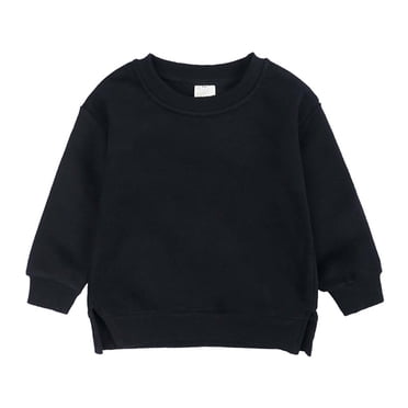 Baby Delas!6 Months-7 Years Cotton Girls Sweatshirts,Sweatshirt for Toddler Girls Clearance,Casual Solid Crewneck Long Sleeve Pullover, Toddler Girl Sweatshirts Basic Tops Pullover Sweater Shirt