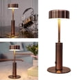 thumbnail image 2 of pitrice Dimmable Table Lamp Bar Decor Battery Desk Bedside Cylindrical Bronze, 2 of 7