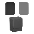 thumbnail image 3 of DYNWAVECA Card Deck Box with 2 Dividers Fits 100+ PU Leather for Cards Accessories Grey, 3 of 10