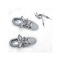 thumbnail image 4 of INSPIRE CHIC Women's 2 Pairs Flat Ribbon Sneaker Canvas Shoelaces Light Gray 60cm/23.6", 4 of 4