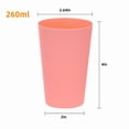 thumbnail image 3 of CHUANK Reusable Plastic Cups- 9 oz Plastic Cups  Plastic Tumblers Set of 12  Unbreakable Plastic Drinking Glasses - Colorful Stackable Party Cups Set (Pack 12- 5.6oz), 3 of 7