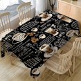 thumbnail image 4 of Housse de Table Imperméable Sans Plis Motif Lin Imprimé Vintage Polyvalent pour la Maison, 4 of 13