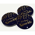 thumbnail image 3 of Inkdotpot Gold Foil Paper Hang Tags Let Love Sparkle Wedding Favor Tags 100 Pieces, 3 of 6