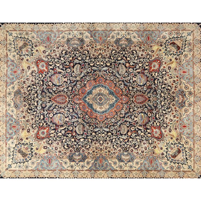 Ahgly Company Tapis d'Intérieur Rectangulaire Traditionnel Brun Rougeâtre, 7' x 9'