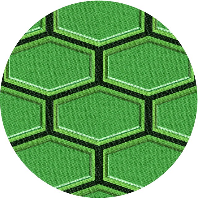 Ahgly Company Tapis d'Intérieur Lavables à la Machine, Carrés, Transitionnels, Verts, Tapis de Zone, 3 Pieds Carré