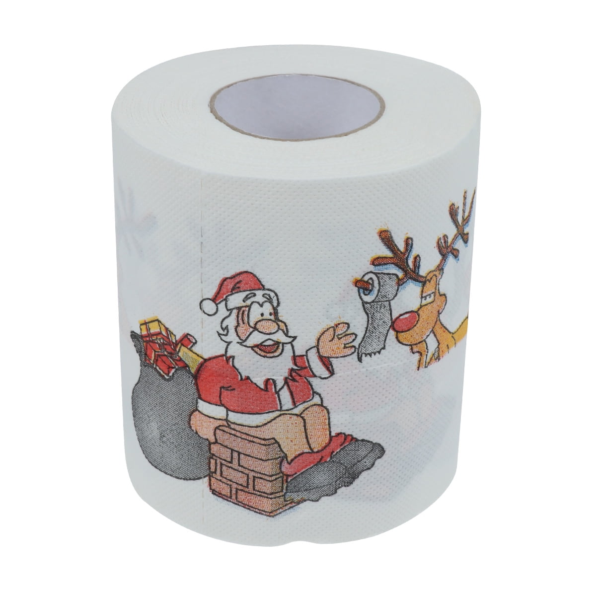 Christmas Themed Tissue Roll Cartoon Printed Toilet Paper Festival Paper Towel for Kitchen Bathroom