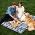 thumbnail image 1 of BKER Bohemian Portable Outdoor Thickened Picnic Blanket Foldable Portable Large Soft Rug For Park Camping Beach Home (Color 90 * 180cm), 1 of 7