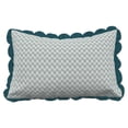 thumbnail image 1 of HOMETRENDS 20" x 12" Wave Outdoor Lumbar Toss Cushion, Fade Resistant, 1 of 9