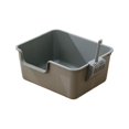 thumbnail image 3 of Cat Litter Box Kitty Litter Pan Cat Sandbox Durable Open Top Pet Litter Tray Gray, 3 of 7
