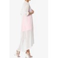 thumbnail image 4 of TheMogan Cardigan Ouvert à Manches Longues en Maille pour Femmes Mi-Mollet Caftan Transparent, 4 of 6