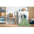 thumbnail image 2 of Ahgly Tapis Rectangulaire Lavable en Machine Intérieur Vert Menthe Transitionnel, 7 Pieds x 9 Pieds, 2 of 7