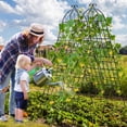 thumbnail image 2 of Costway 4 Pack 87" x 20" Metal Garden Trellis Decorative Outdoor Trellis, 2 of 10
