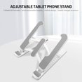 thumbnail image 2 of Adjustable Multi-angle Tablet Phone Stand Portable & Foldable Tablet Riser Universal Desk Stand for Mobile Devices White, 2 of 8